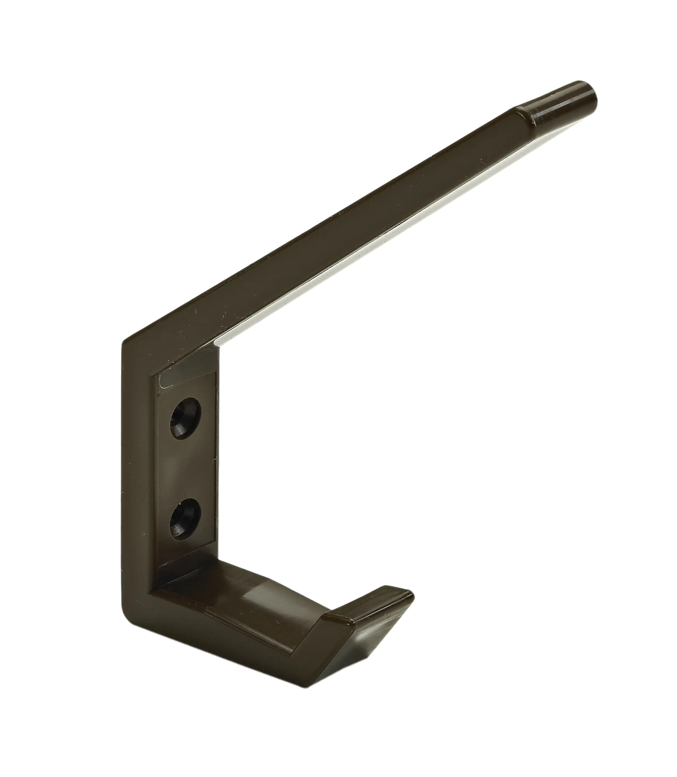 Hettich Hut- & Mantelhaken 13,5 x 1,8 x 9,0 cm Kunststoff braun - 1 Stück