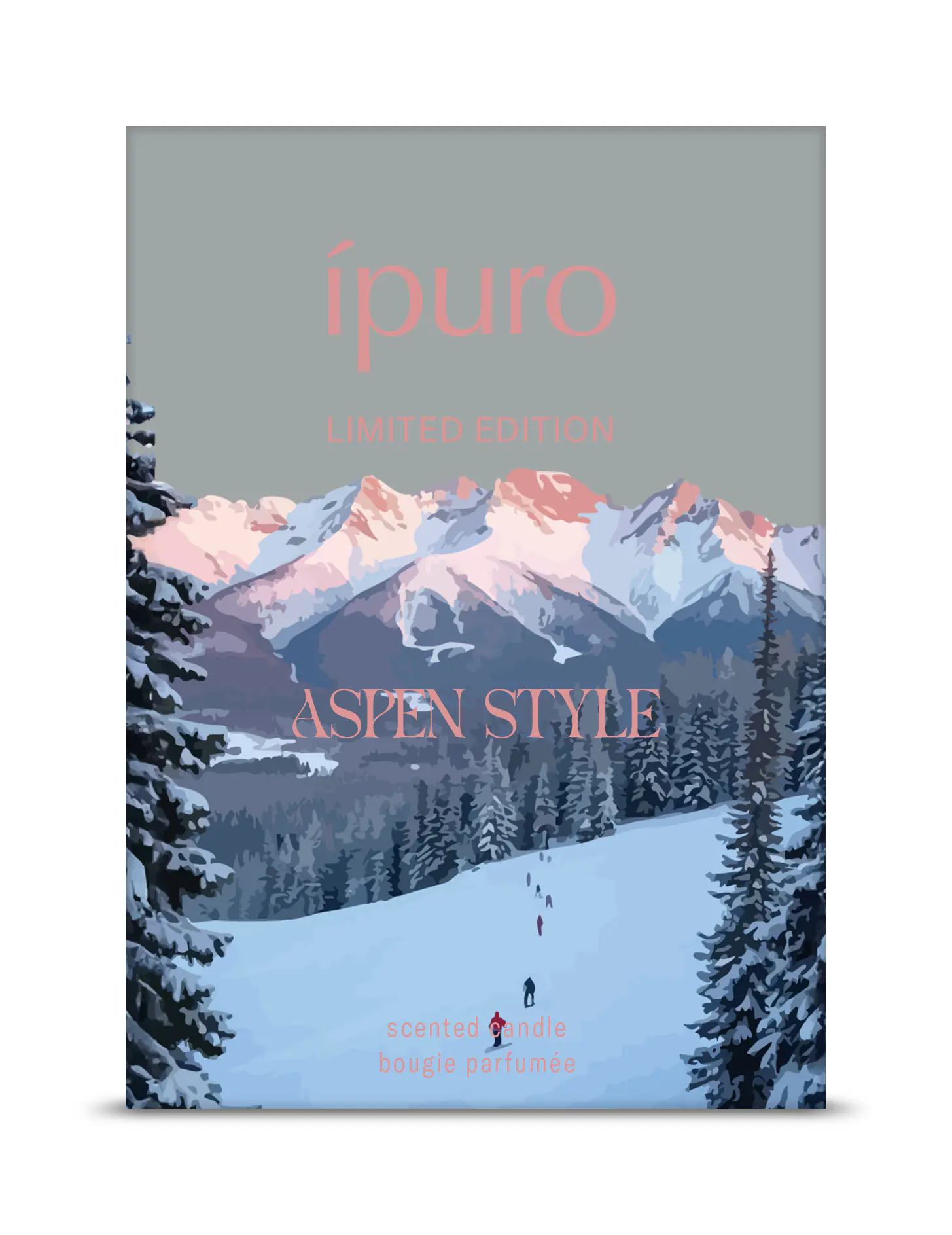 ipuro Duftkerze im Glas Aspen Style Ø 9 x 9 cm weiß