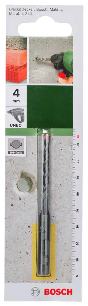 Bosch Betonbohrer SDS Quick 85 mm Ø 4 für Uneo Bosch Betonbohrer SDS Quick 85 mm Ø 4 für Uneo