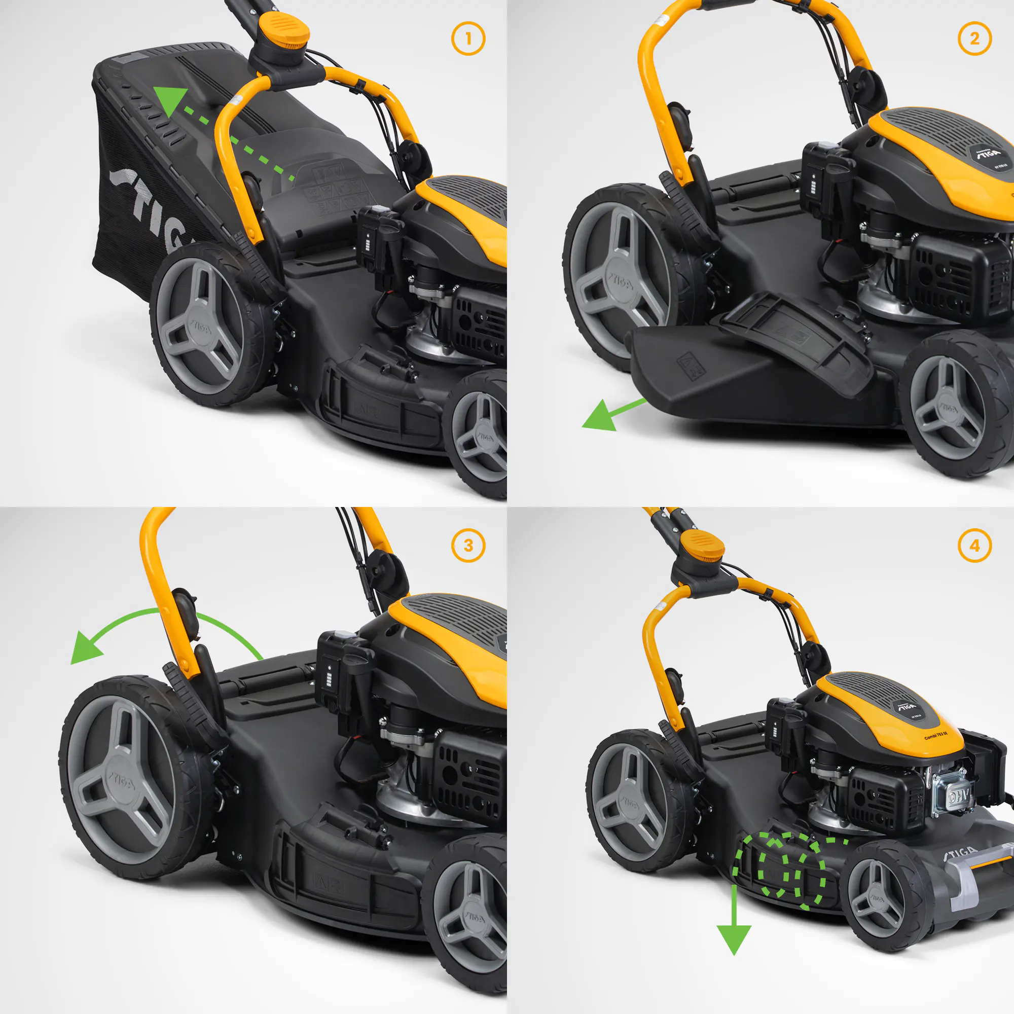 Stiga Benzin-Rasenmäher Combi 753 SE 2,6 kW 51 cm Schnittbreite