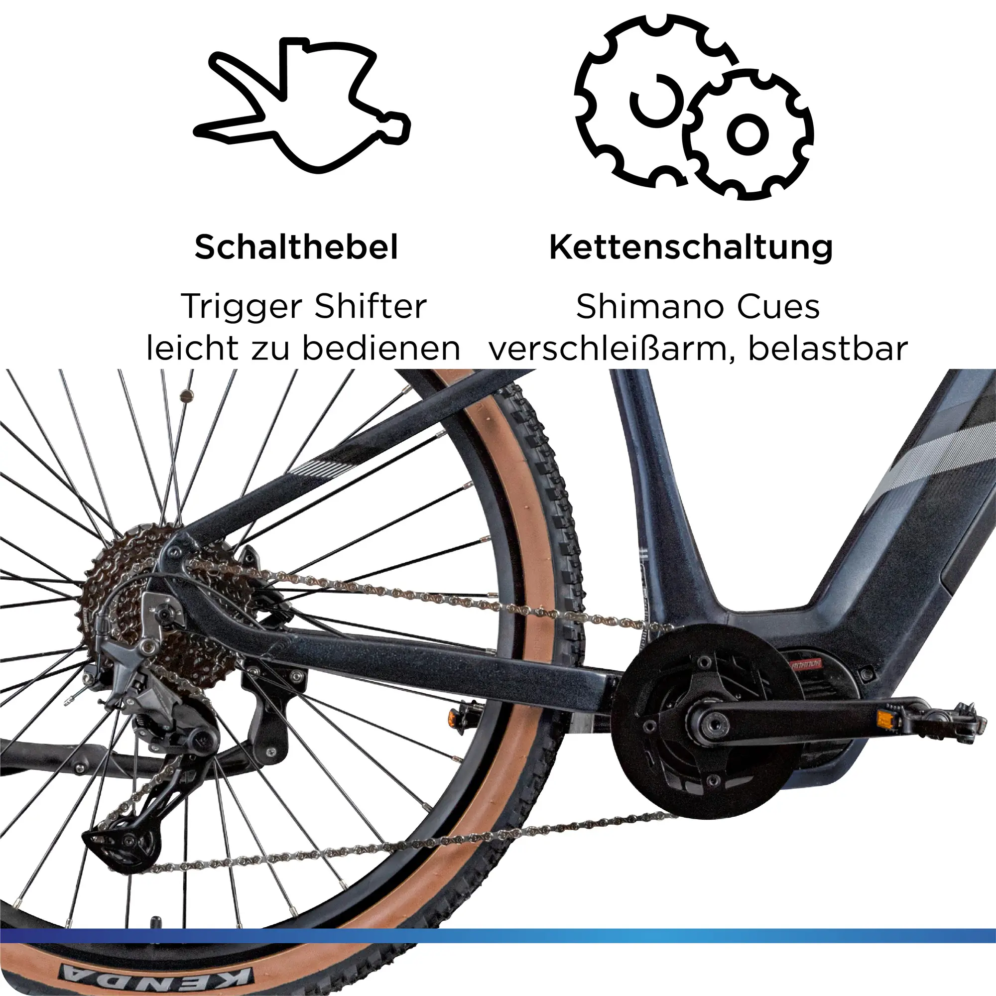 Zündapp E-Bike MTB X900 Pro 27,5 Zoll 10-Gang 733 Wh arctic fire schwarz