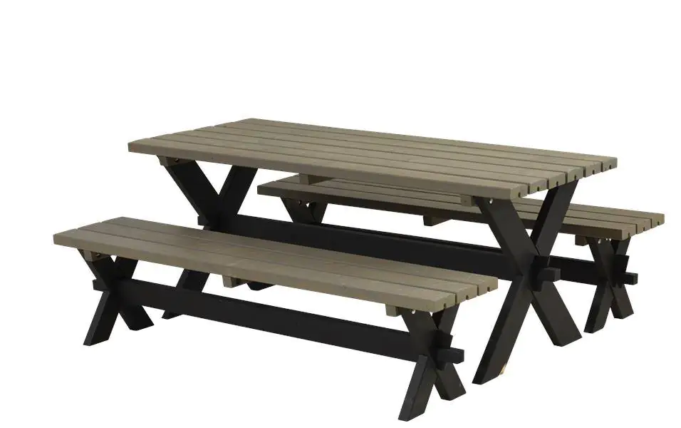 Plus Sitzgarnitur Nostalgie schwarz / graubraun