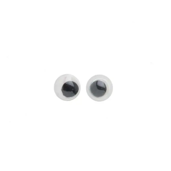 Glorex Wackelaugen rund 4 mm, 10 Stück