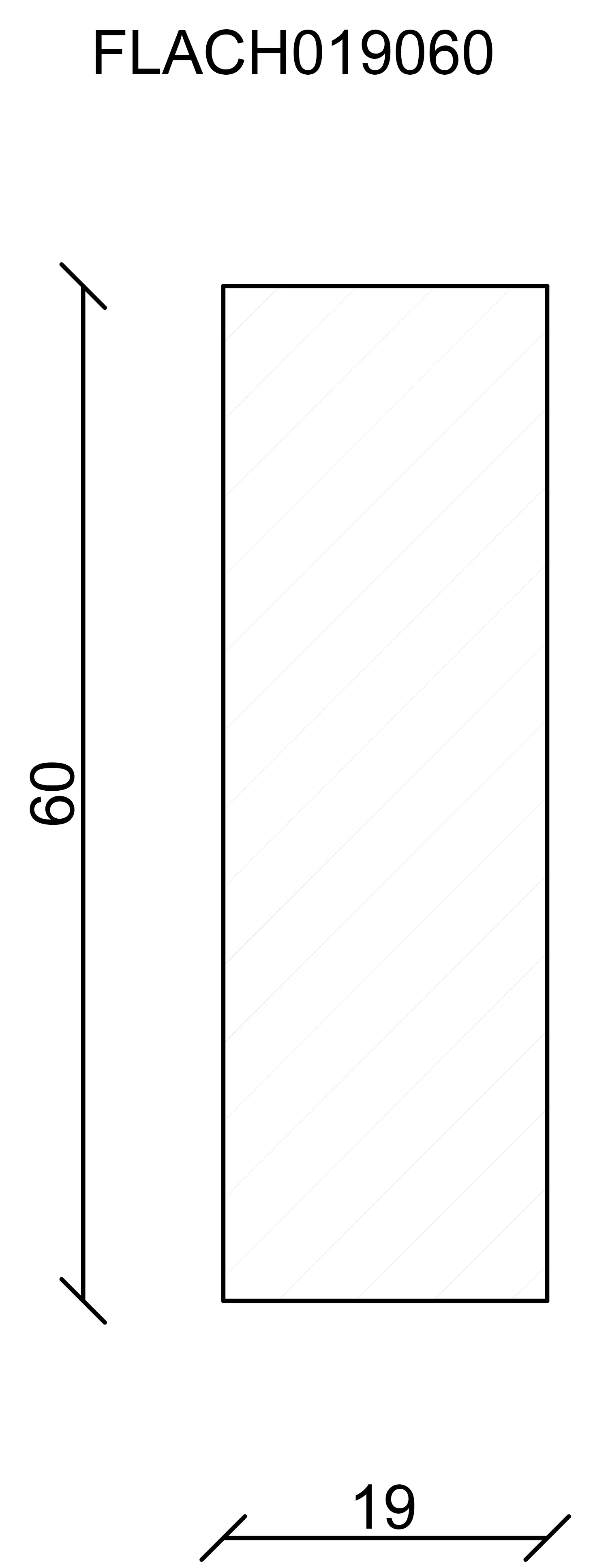 FN Neuhofer Flachleiste 200 cm 58,5 x 18,7 mm Lärche roh