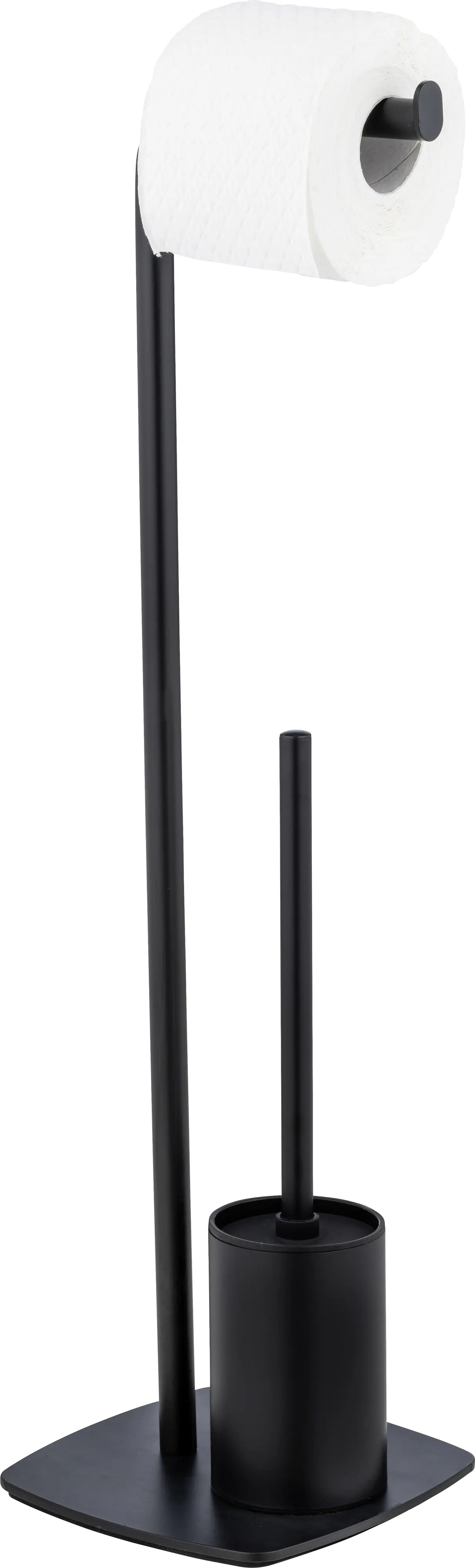 Wenko Stand WC-Garnitur Iria schwarz matt Stahl