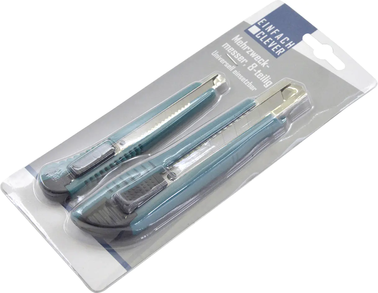 Nespoli Cutter-Set 6-teiliges mit 9 mm & 18 mm Abbrechmessern inkl. Ersatzklingen Nespoli Cutter-Set 6-teiliges mit 9 mm & 18 mm Abbrechmessern inkl. Ersatzklingen