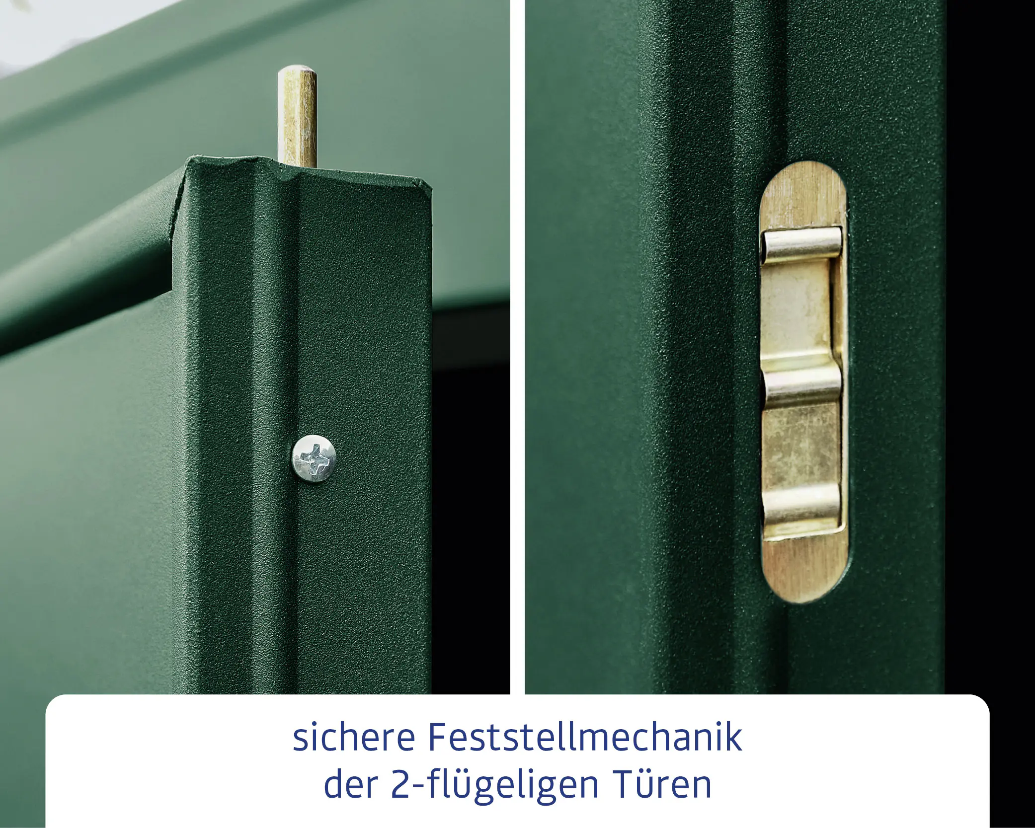 EcoStar Gerätehaus Elegant-P Typ 3 moosgrün 312,7 x 283,4 x 232,3 cm