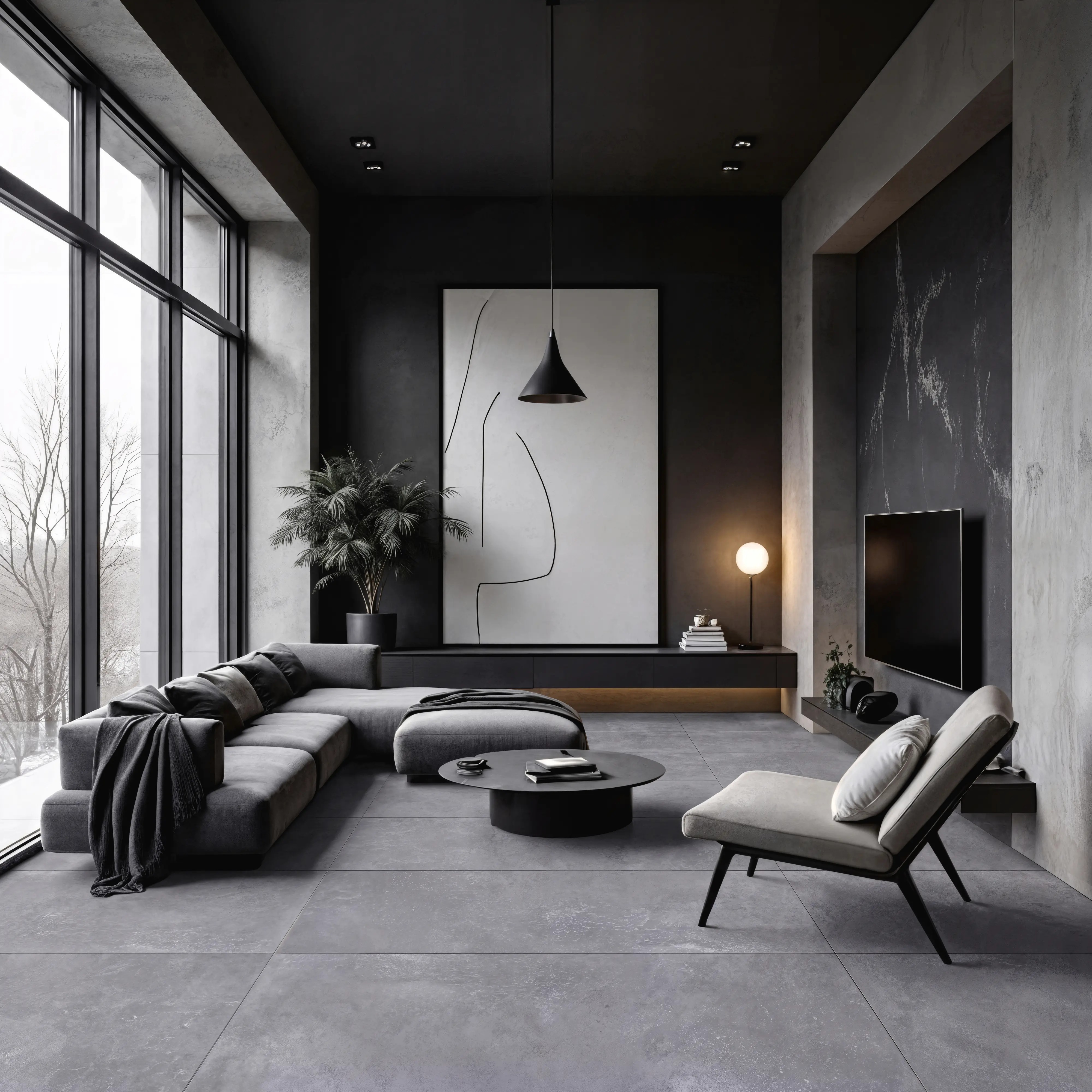 Bodenfliese Feinsteinzeug Loop 60 x 120 cm grey