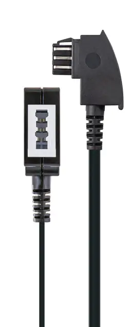 Schwaiger Verlängerungskabel TAE 6 m TAE-Buchse zu TAE-Stecker, schwarz Schwaiger Verlängerungskabel TAE 6 m TAE-Buchse zu TAE-Stecker, schwarz