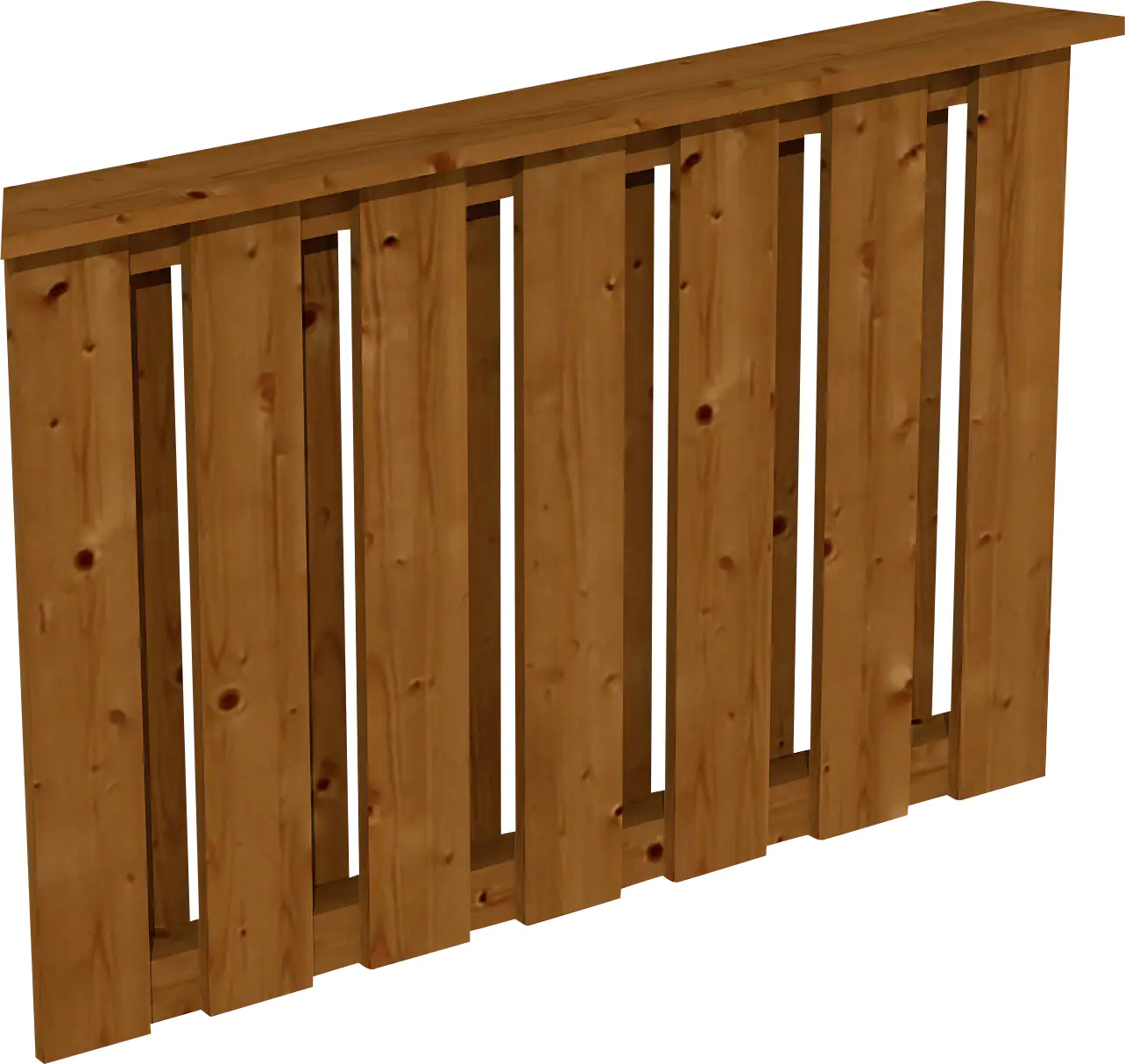 SKAN HOLZ Brüstung Deckelschalung 120 x 84 cm Douglasie