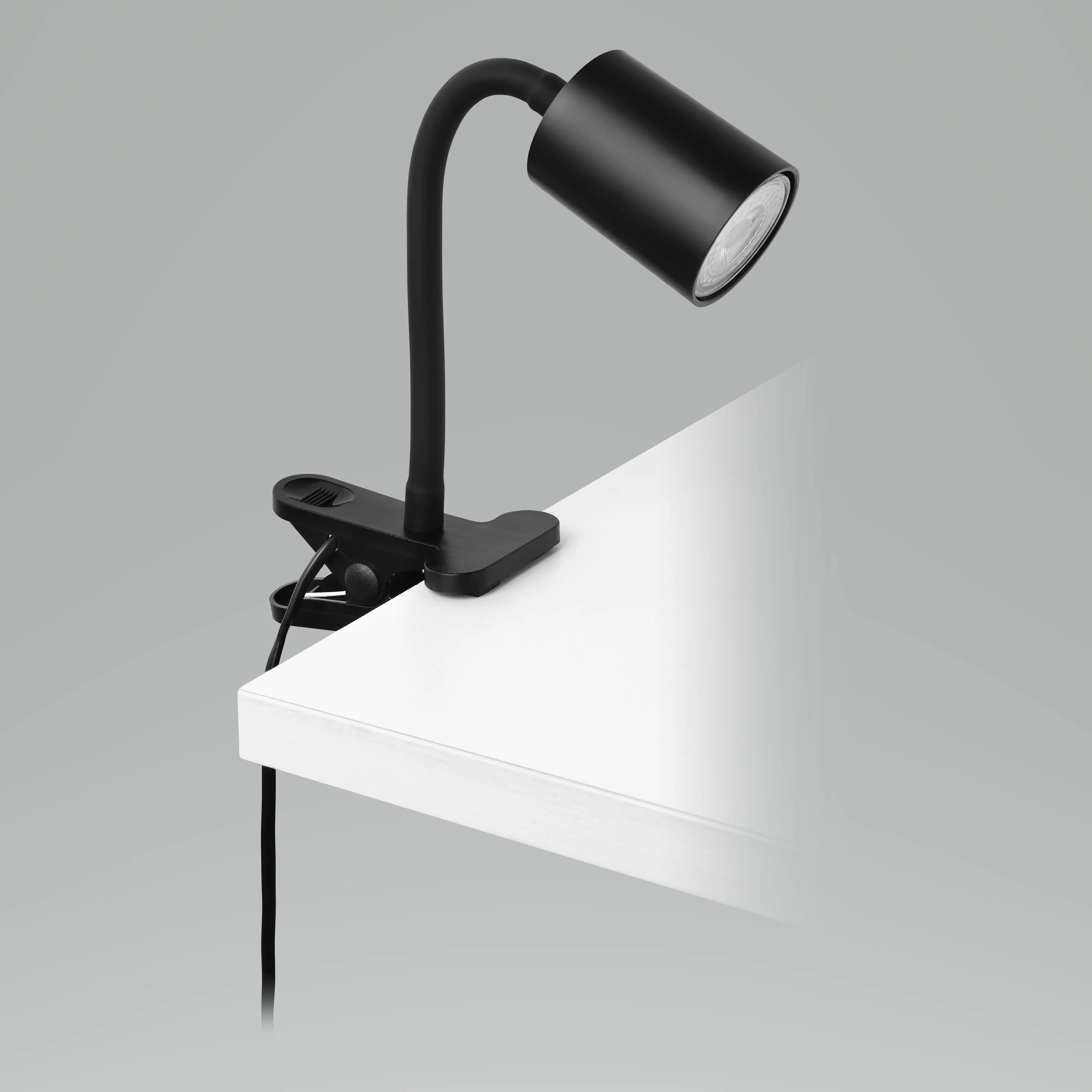 Eglo Klemmleuchte Portella GU10 schwarz, Stahl Eglo Klemmleuchte Portella GU10 schwarz, Stahl