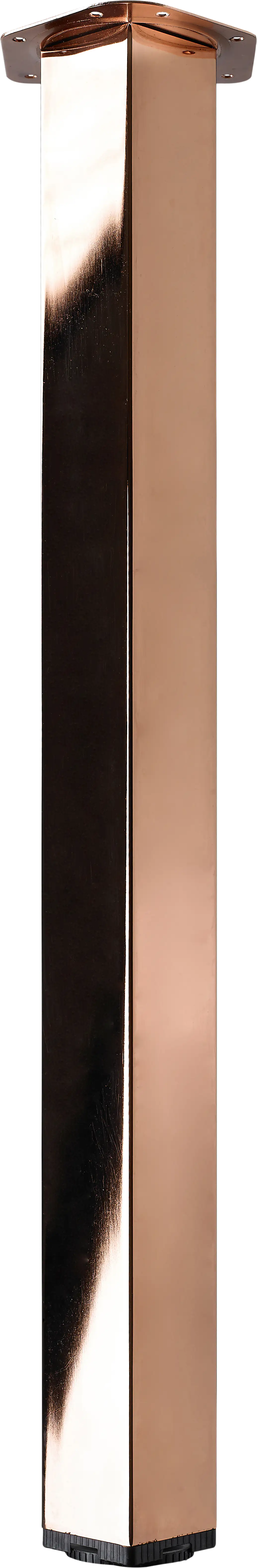 Hettich Tischbein Arba 6,0 x 71 cm Stahl Kupfer-Optik - 1 Stück