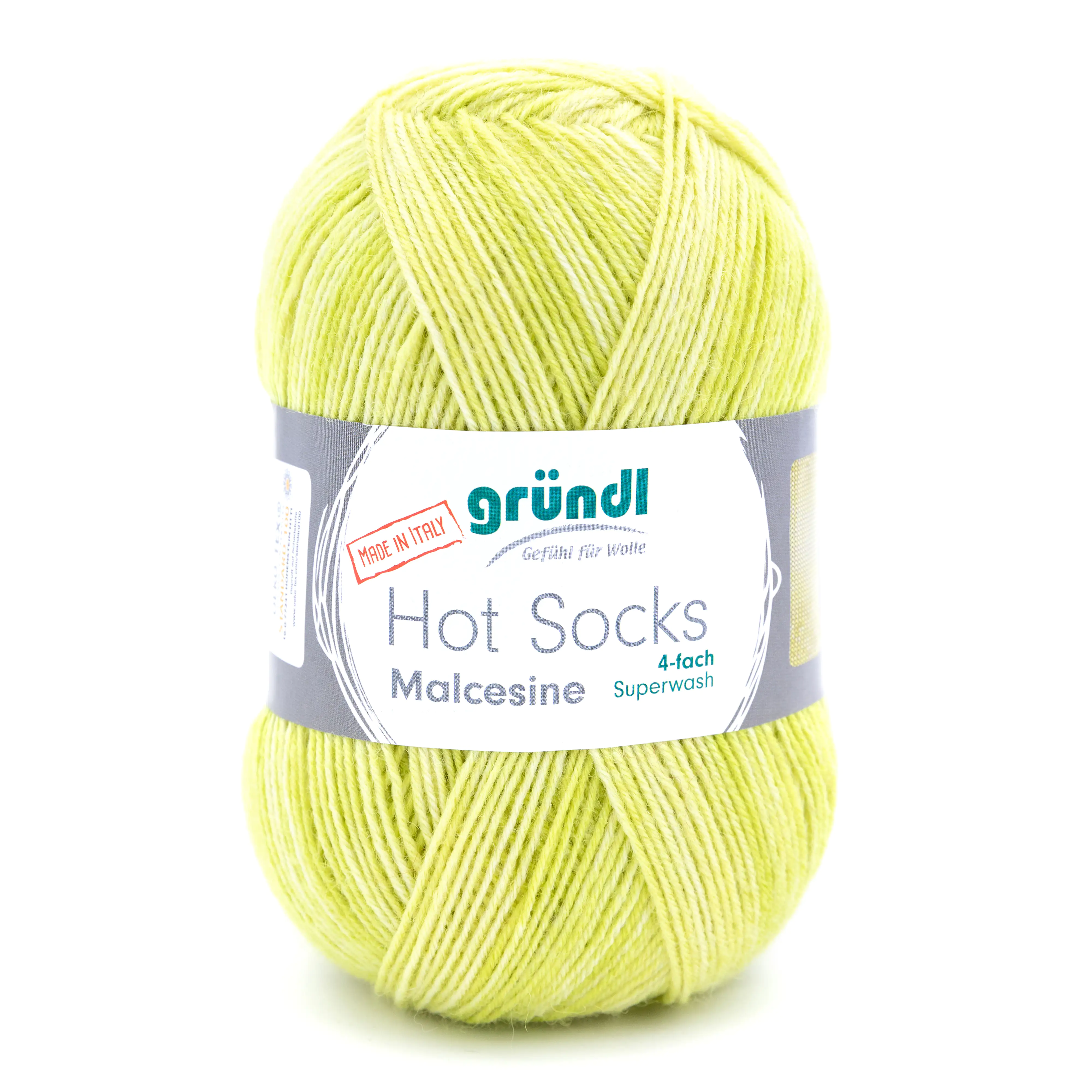 Gründl Wolle Hot Socks Malcesine 4-fach 100 g zitronat multicolor