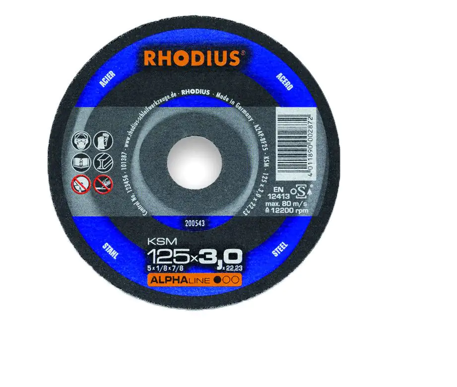 Rhodius Freihandtrennscheibe KSMK Stahl Ø 180 mm Bohrung 22,23 mm 10 Stück Rhodius Freihandtrennscheibe KSMK Stahl Ø 180 mm Bohrung 22,23 mm 10 Stück