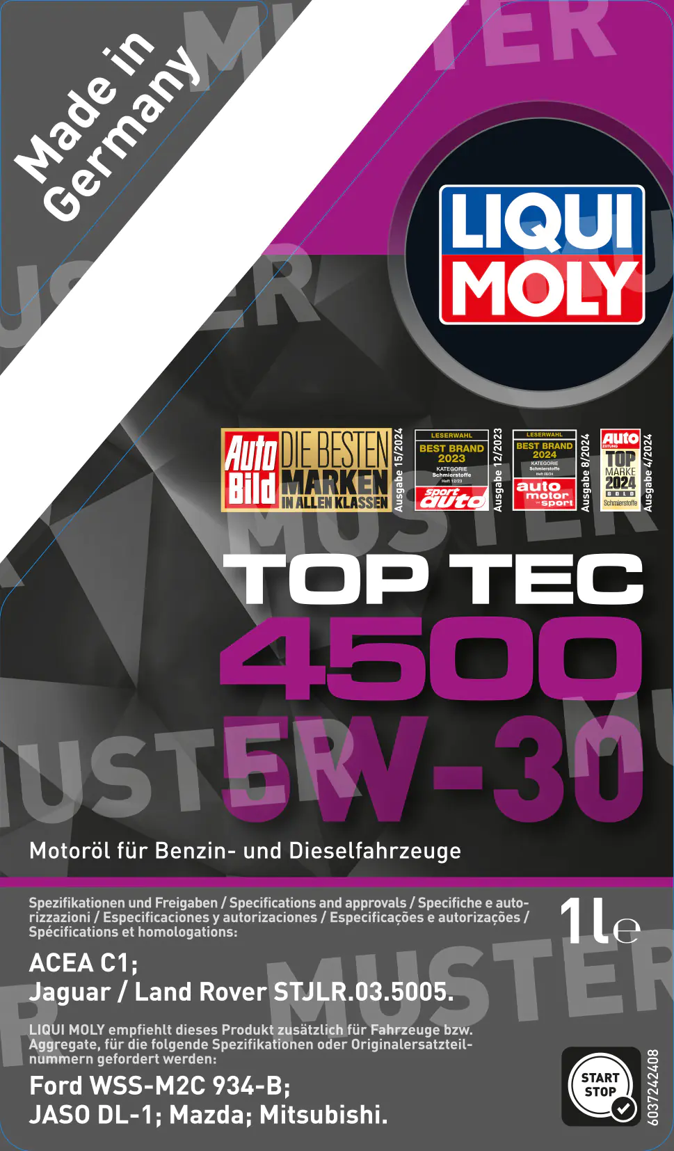 Liqui Moly Motoröl Top Tec 4500 5W-30 1 L