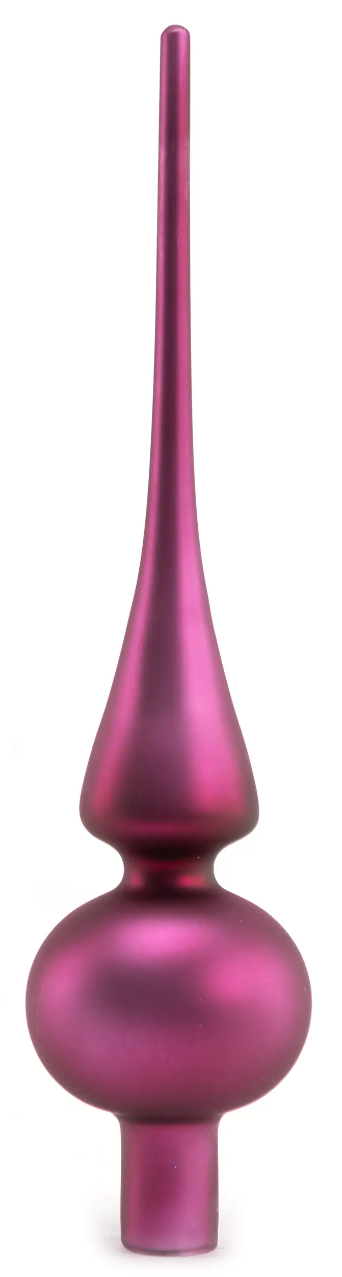 4333692537230 TrendLine Christbaumspitze aus Glas 26 cm magnolienrosa matt