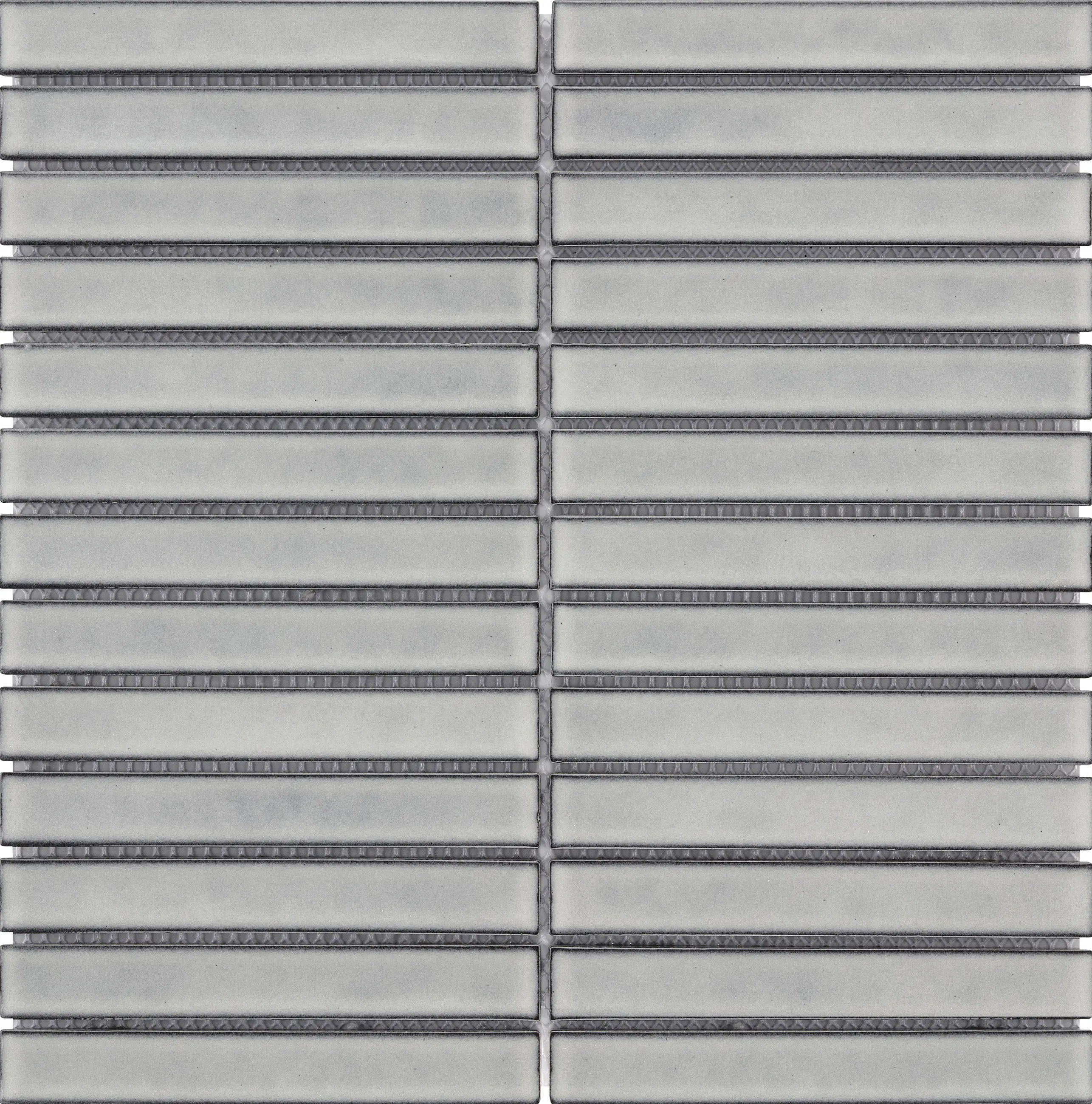 Mosaikfliese Sticks 29,6 x 29,9 cm grau Steinmaß: 14,5 x 2 cm