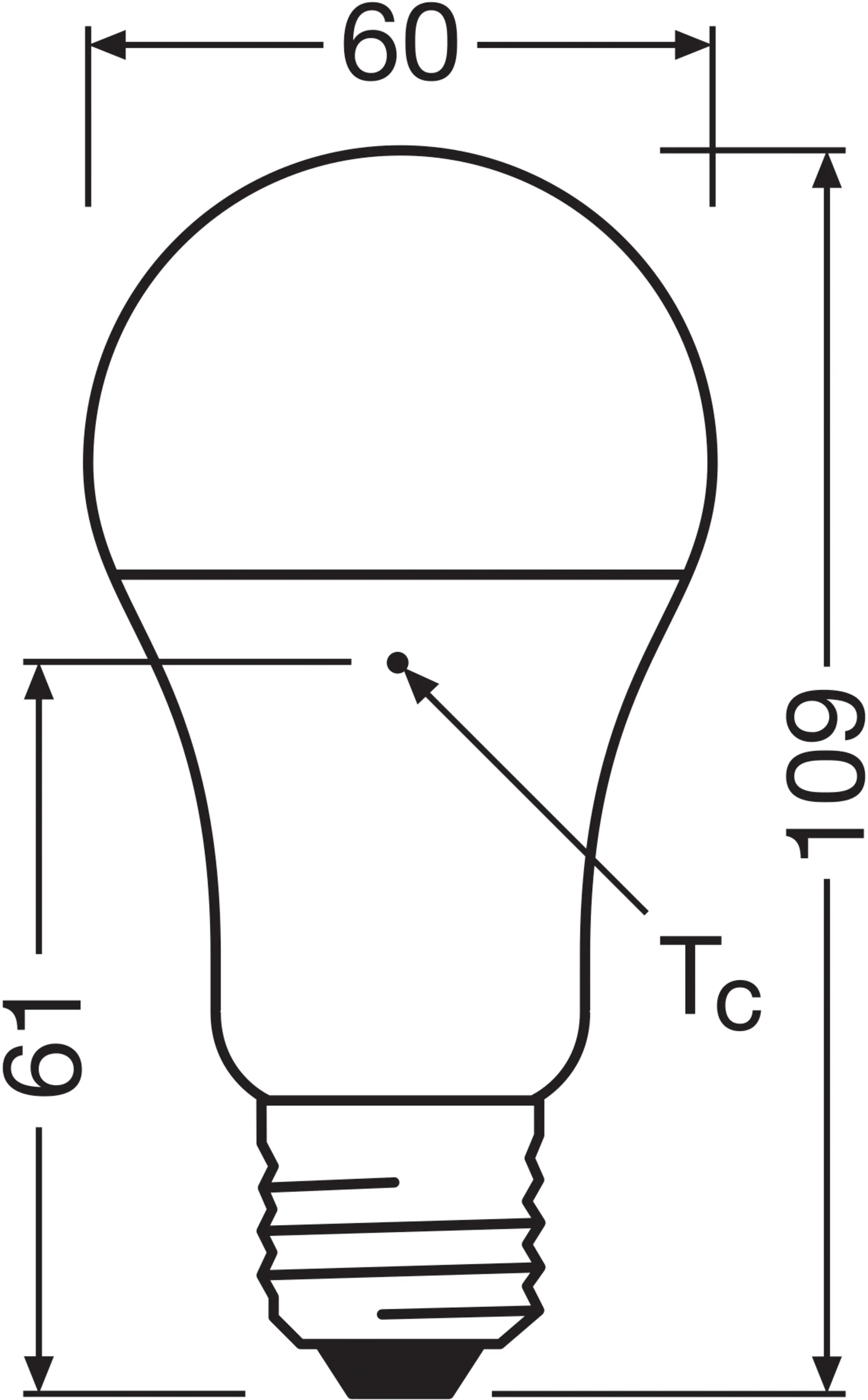 Bellalux LED Leuchtmittel Klassik A75 E27 10 W warmweiß weiß matt