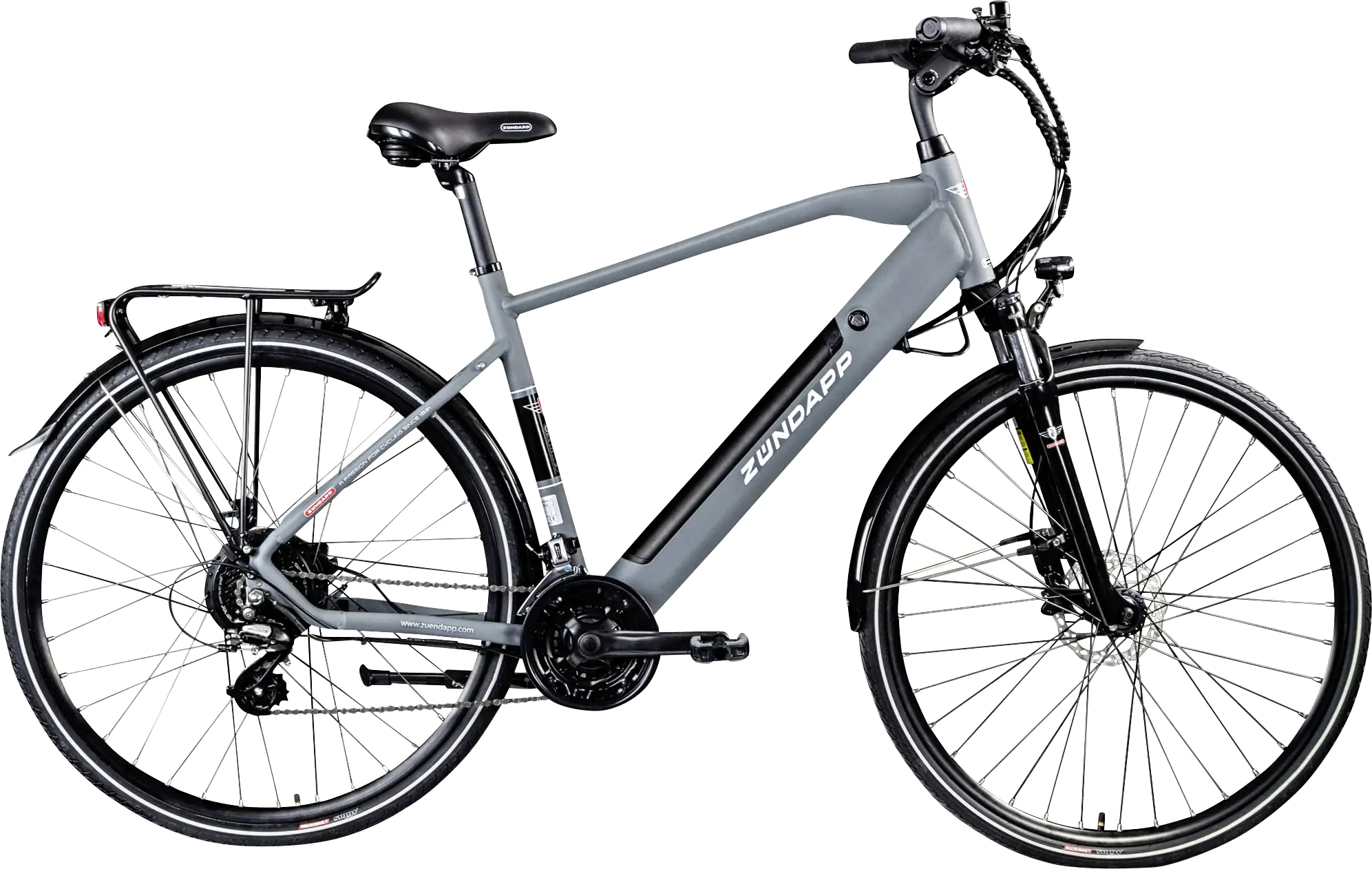 Zündapp E-Bike Trekking Z810 Herren 28 Zoll 8-Gang 550 Wh grau