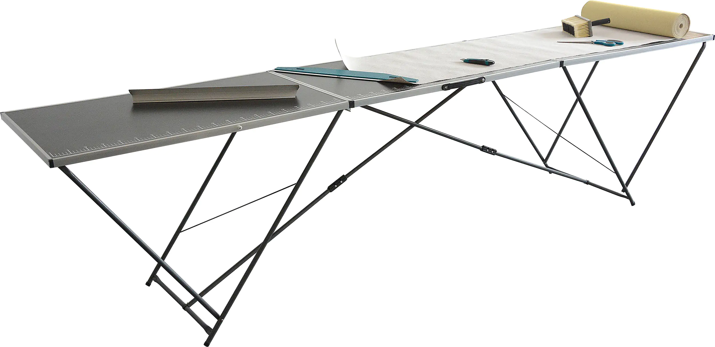 4001438190222_01 Lehnartz Tapeziertisch Deco Prince 300 x 60 x 78 cm ( L x B x H) Aluminium