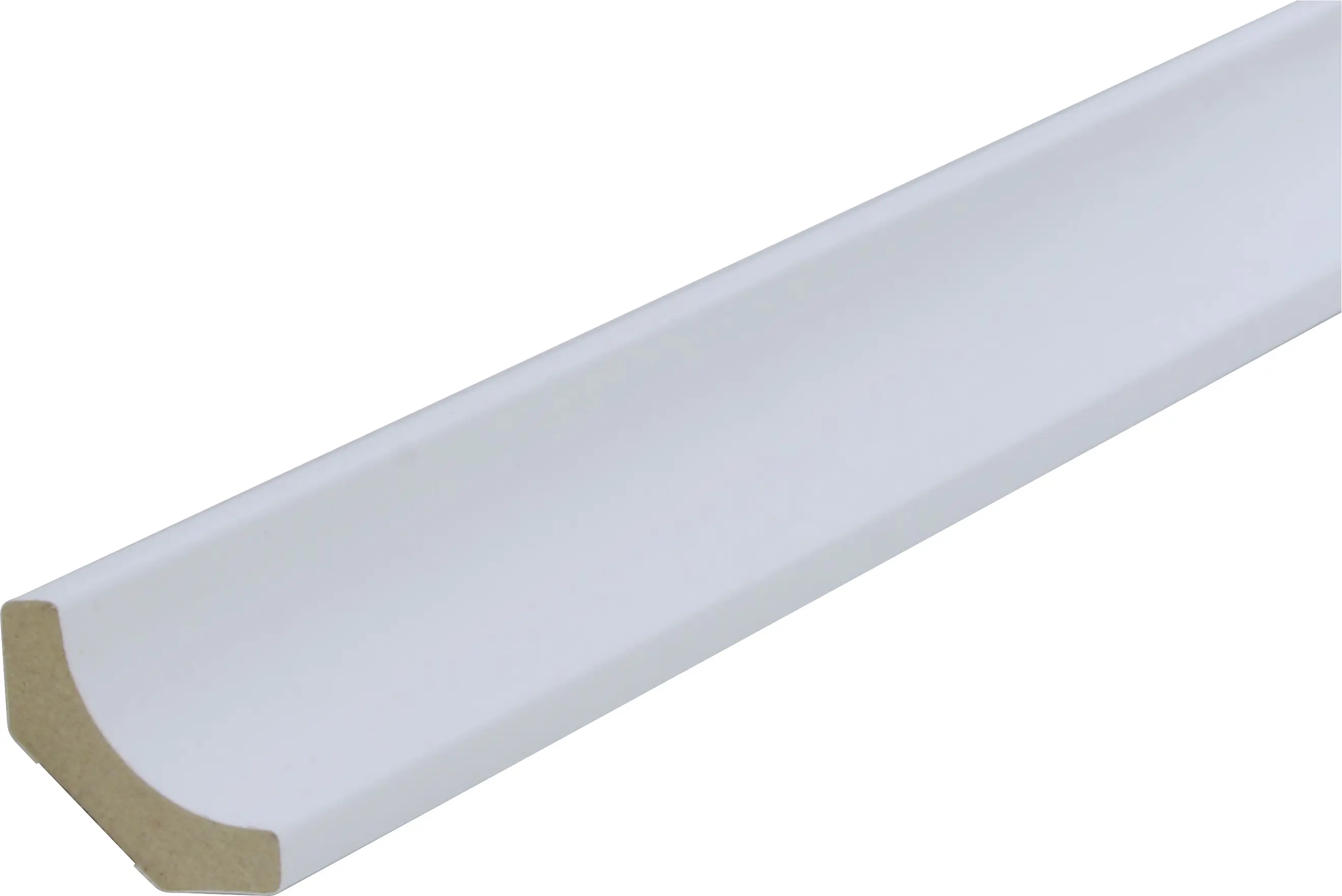 B.S. Bauprogramm Hohlkehlleiste 260 cm 24 x 24 mm Weiß hochglanz