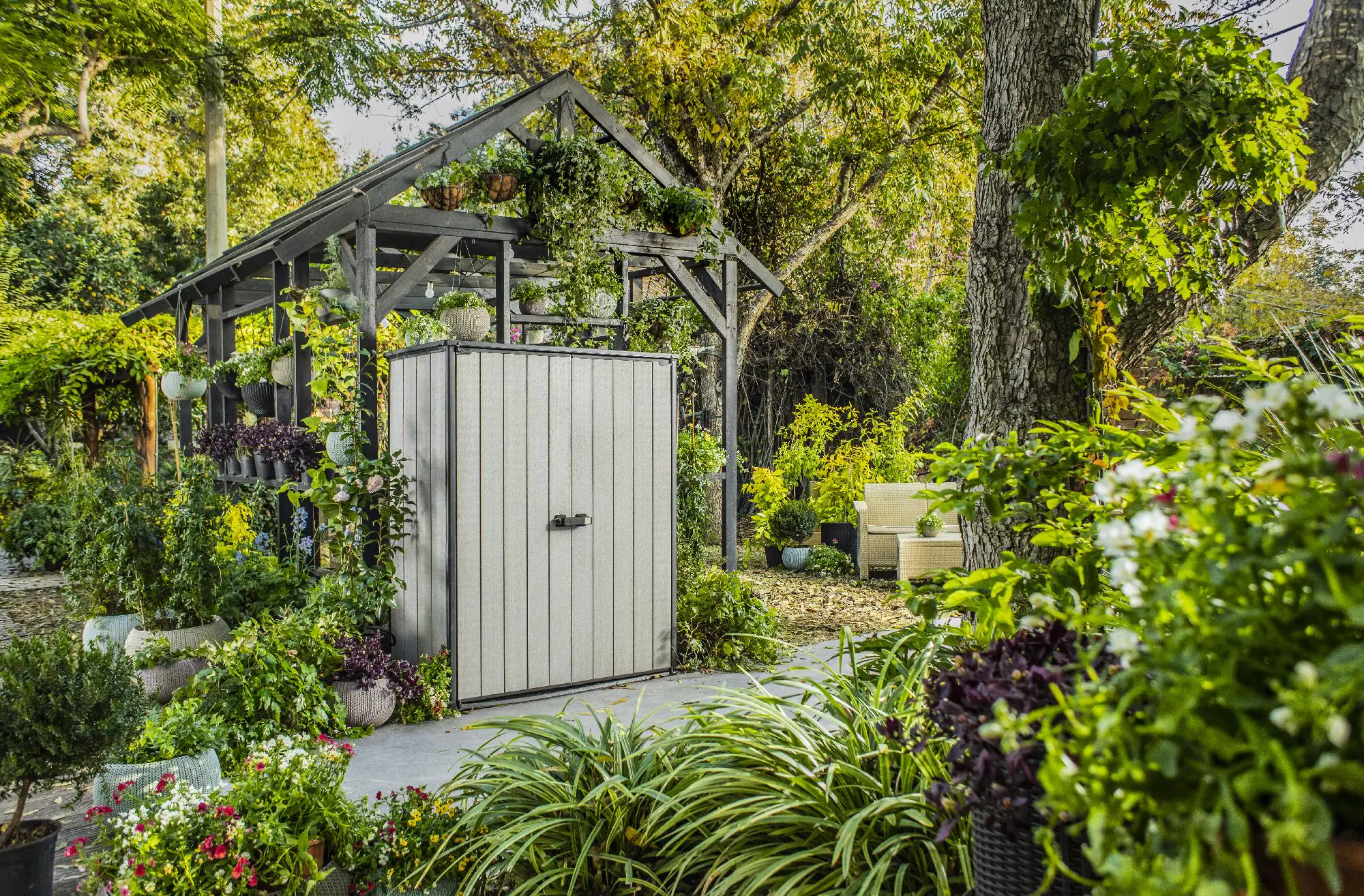 Keter Aufbewahrungsschrank High Store+ 140 x 73,6 x 170 cm Keter Aufbewahrungsschrank High Store+ 140 x 73,6 x 170 cm