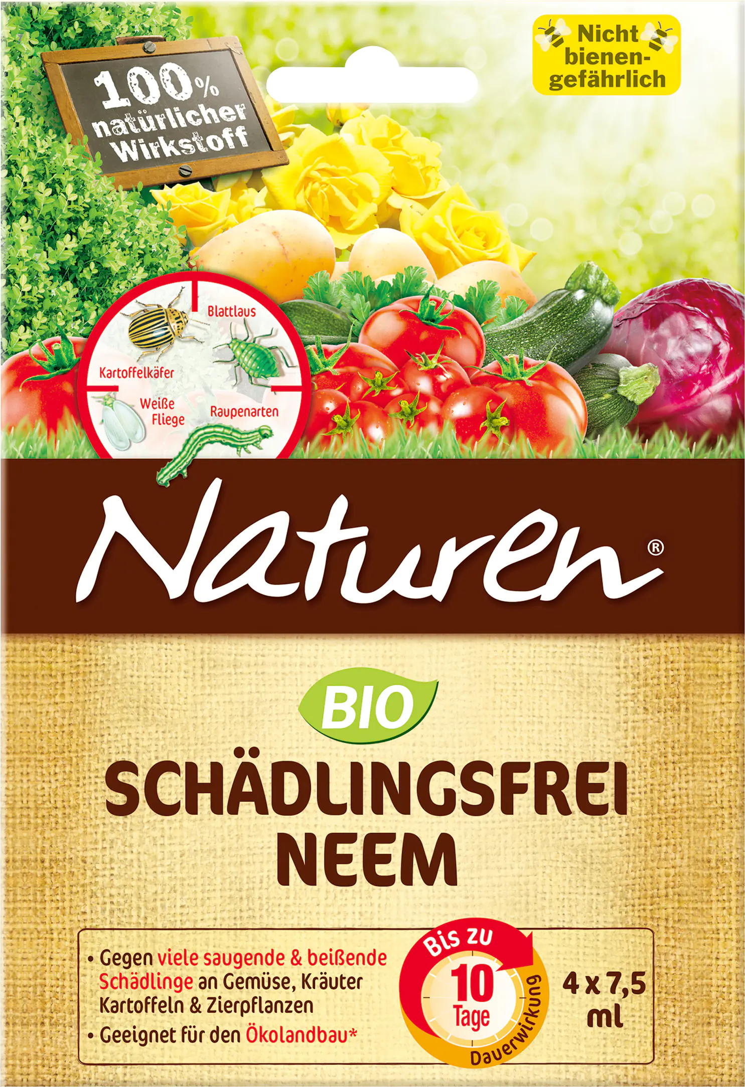 Naturen Bio Neem Schädlingsfrei 4 x 7,5 ml Naturen Bio Neem Schädlingsfrei 4 x 7,5 ml