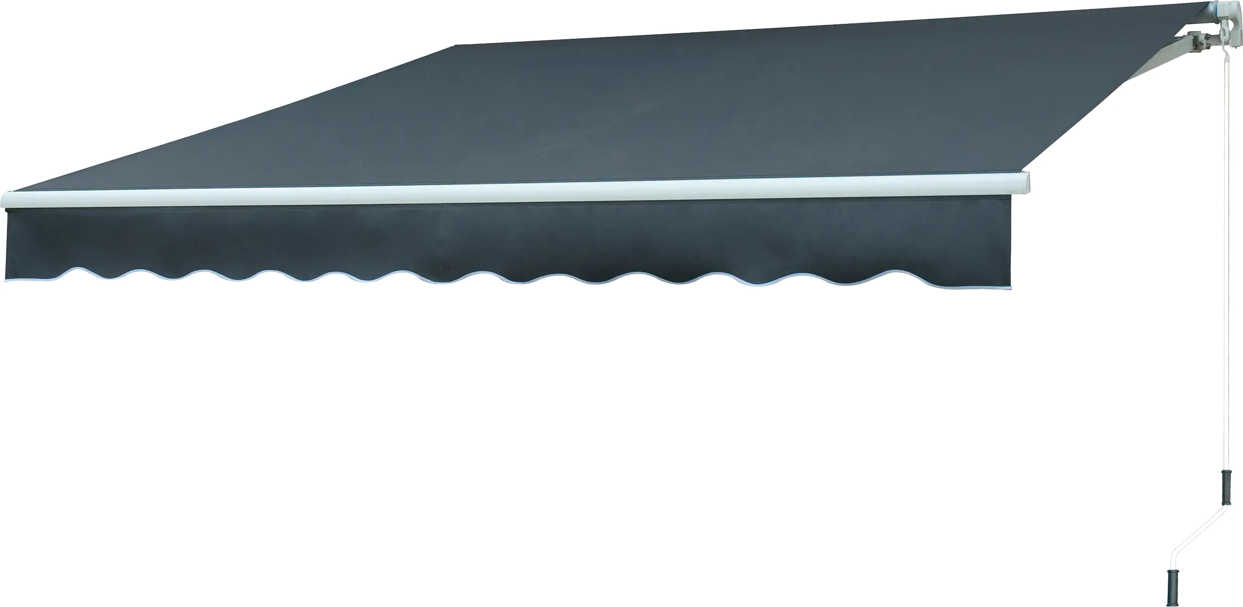 TrendLine Gelenkarm-Markise 4 x 2,5 m anthrazit-weiß