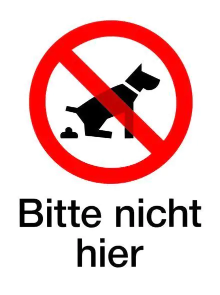 Conacord Klebeschild "Bitte nicht hier"