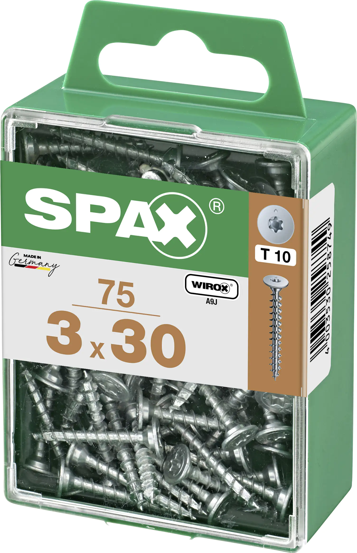 Spax Möbelbauschrauben 3.0 x 30 mm TX 10 - 75 Stk. Spax Möbelbauschrauben 3.0 x 30 mm TX 10 - 75 Stk.