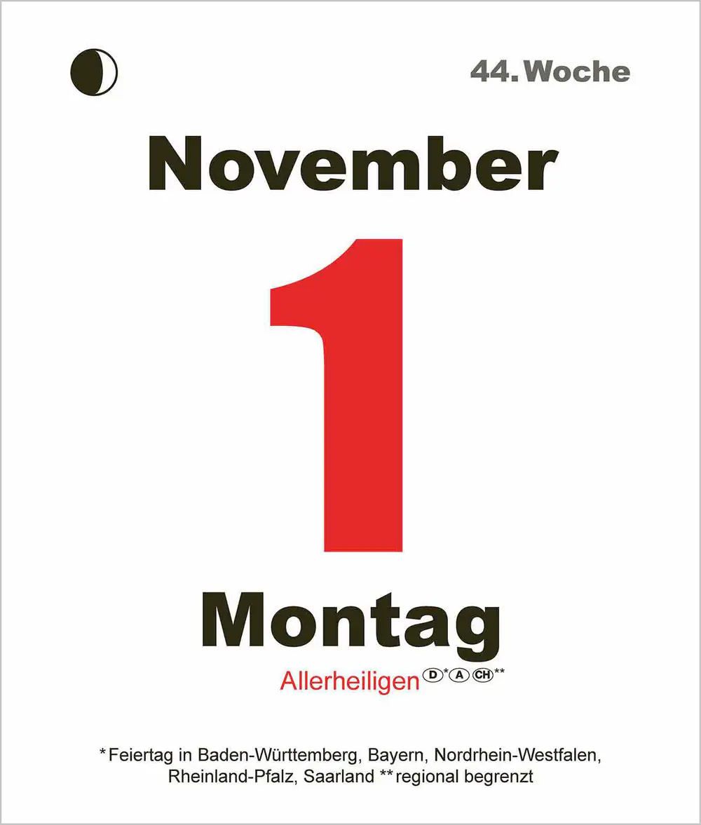 Korsch Kalender Tages-Abreißkalender Mini 2027 
