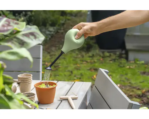 Lechuza Gießbrause Pflanzen Flowershower salbeigrün