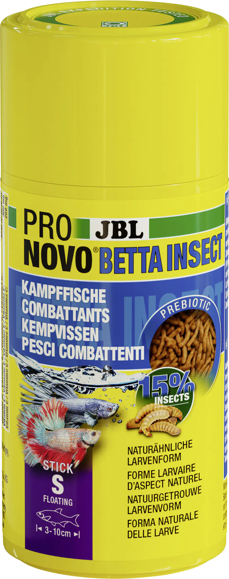 JBL Fischfutter Pronovo Betta Insect Insektensticks Fischfutter 100 ml