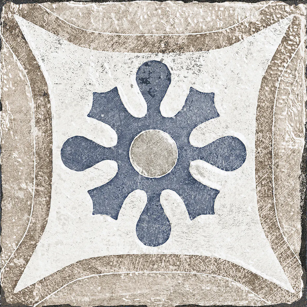 Bodenfliese Feinsteinzeug Marrakesh 20 x 20 cm blau-beige Bodenfliese Feinsteinzeug Marrakesh 20 x 20 cm blau-beige