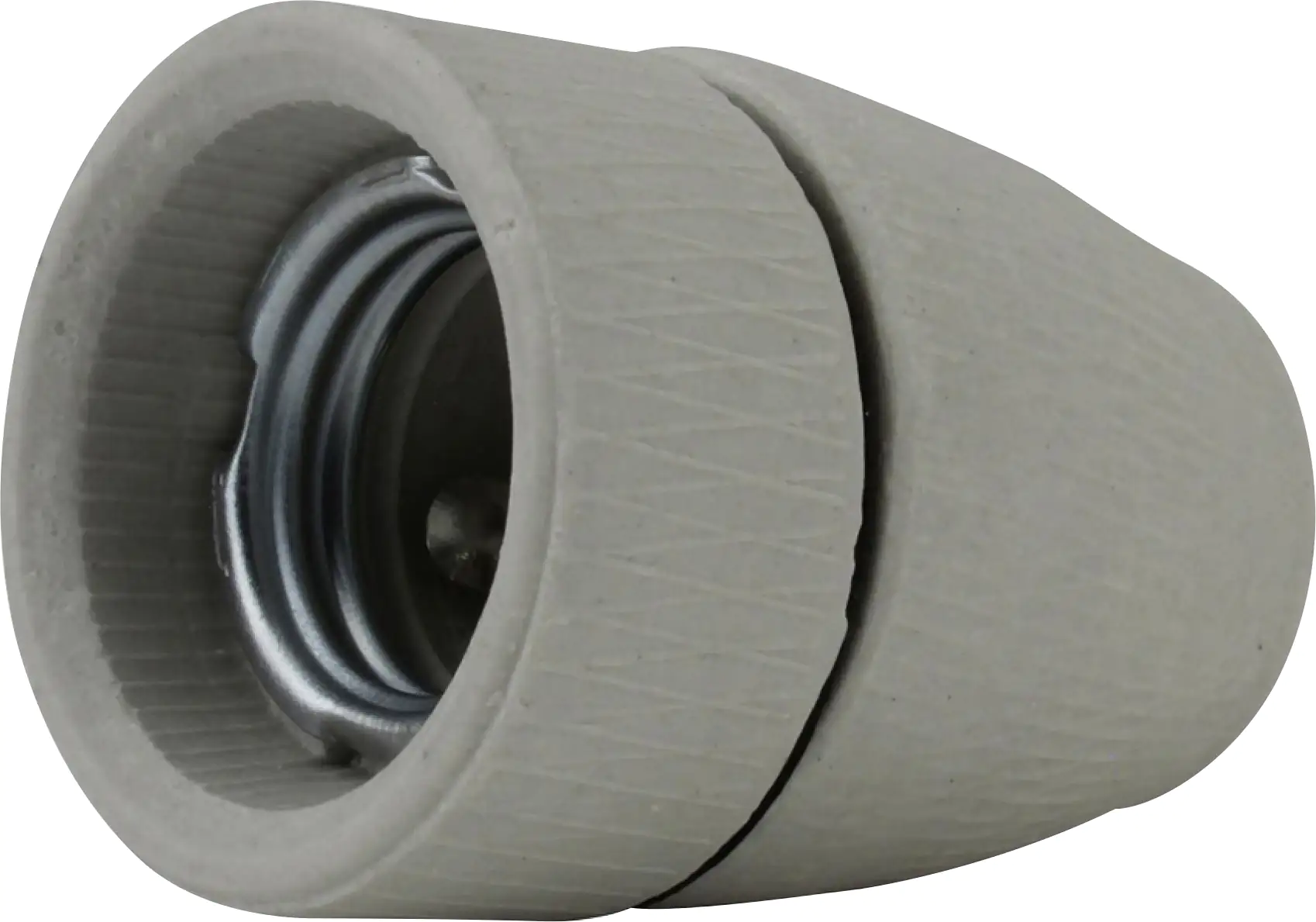 Porzellan-Lampen-Fassung E 27, grau Porzellan-Lampen-Fassung E 27, grau