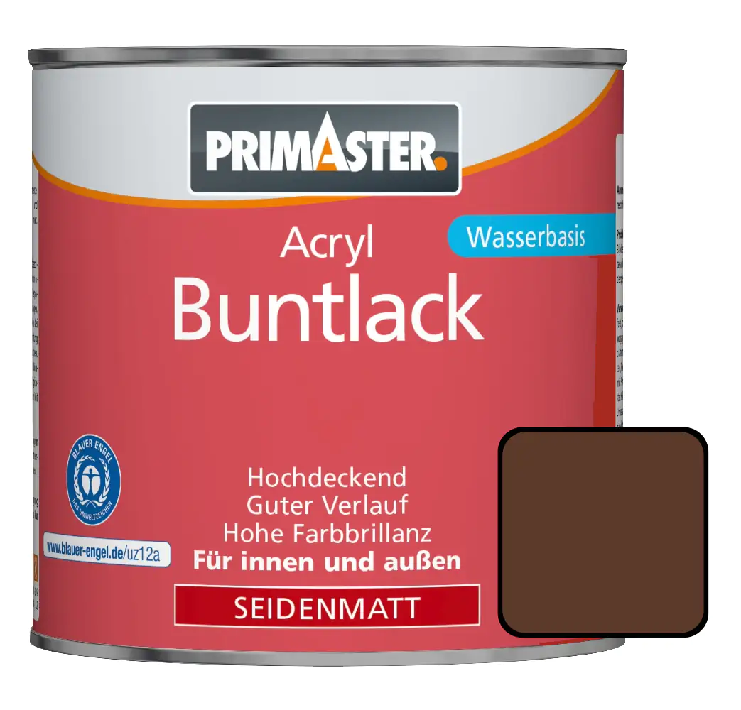 Primaster Acryl Buntlack RAL 8017 375 ml schokobraun seidenmatt