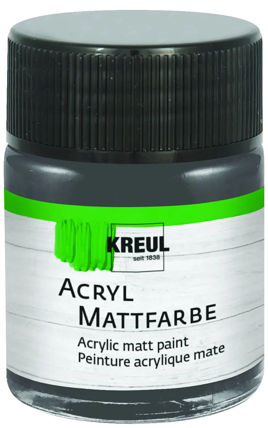 Kreul Acryl Mattfarbe graphitgrau 50 ml