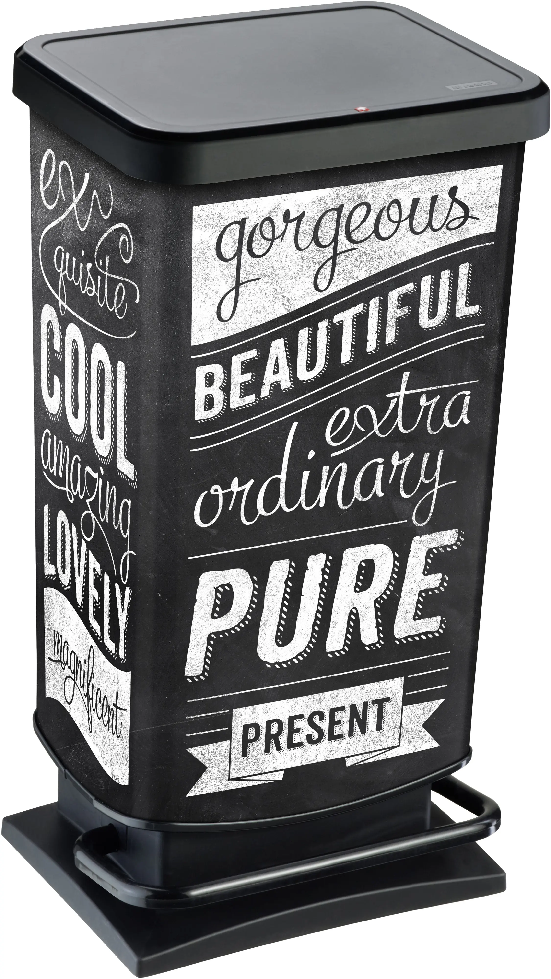 Rotho Treteimer Paso 40 L Decor Hipster