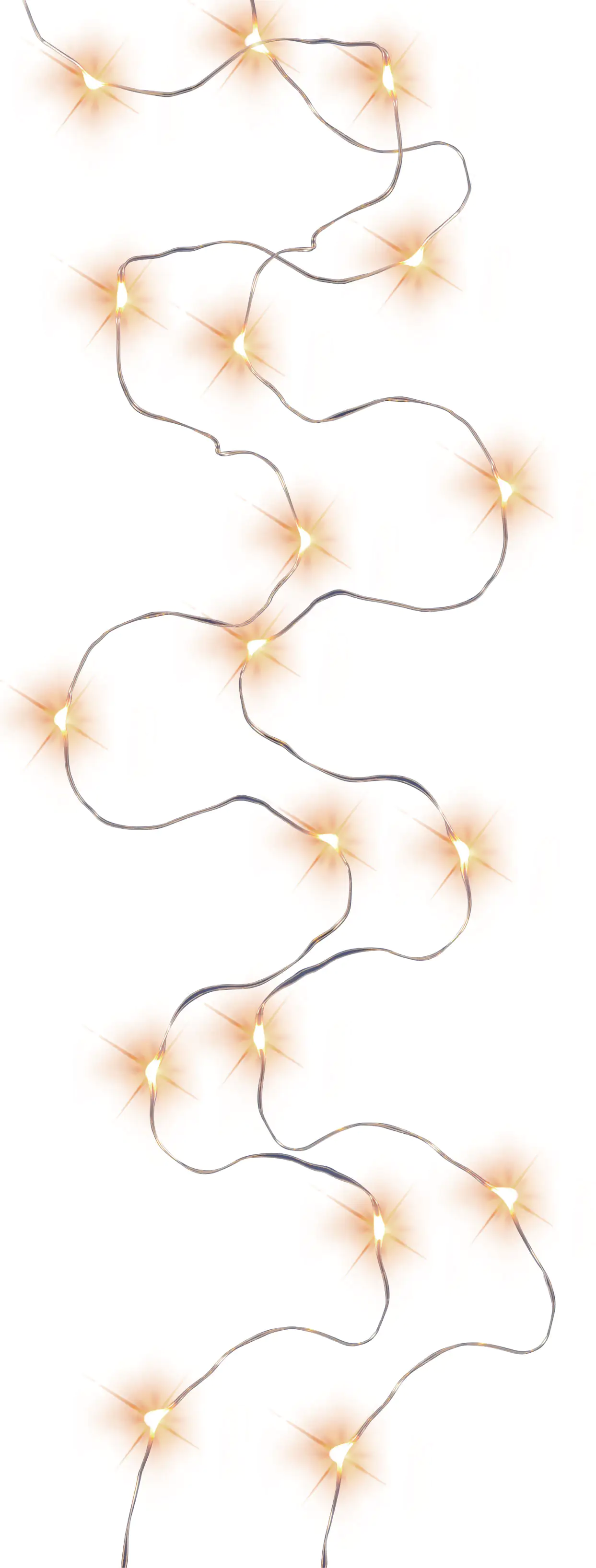 4333692375214 TrendLine LED-Lichterkette Micro Innen 45 cm warmweiß-silber mit Timer
