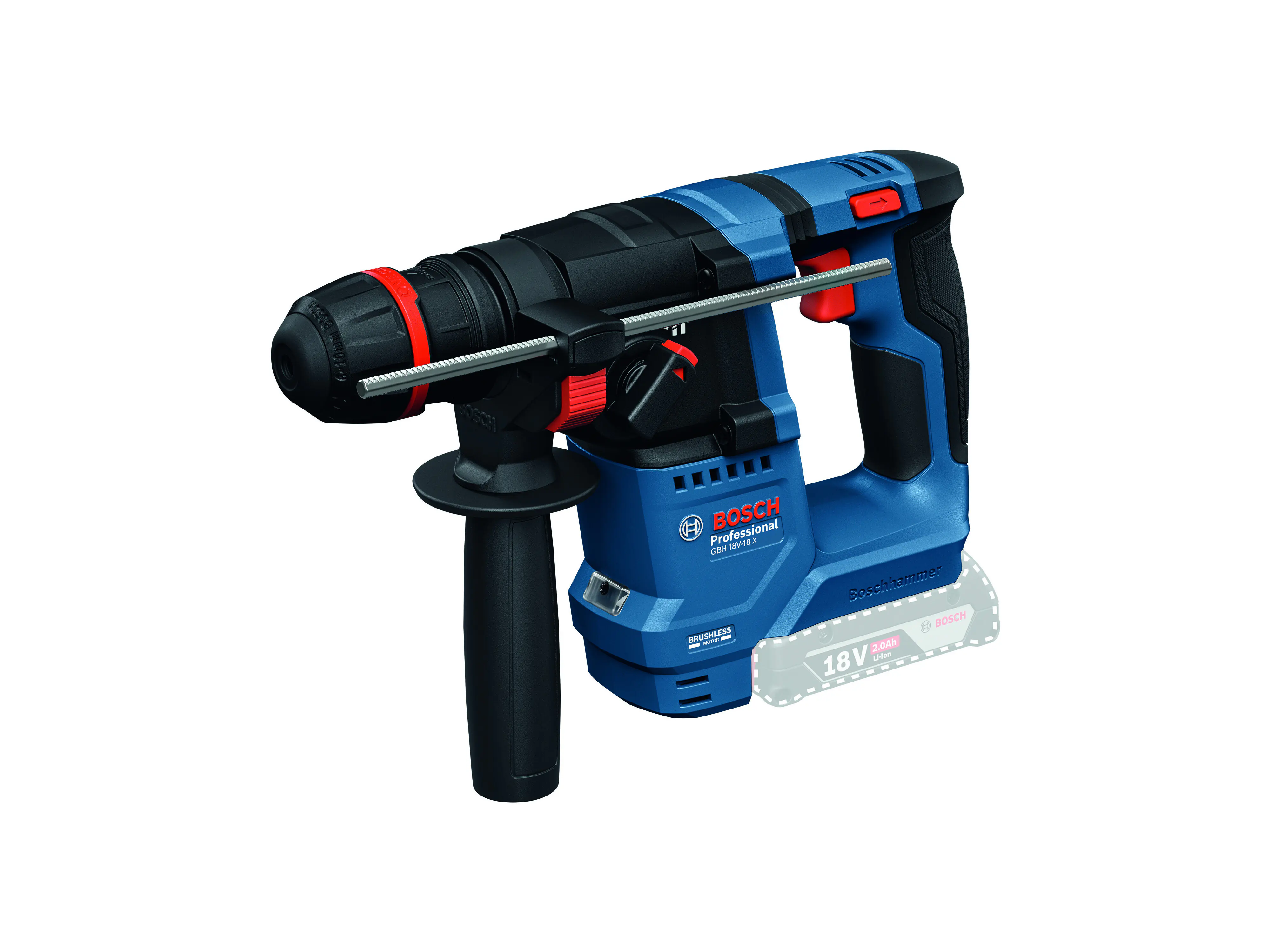 Bosch Professional Akku-Bohrhammer GBH 18V-18 X 18 Volt Solo