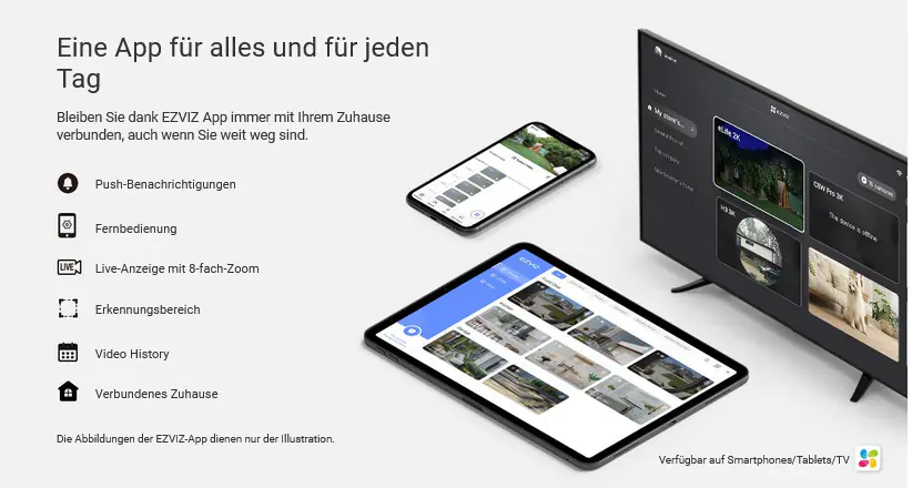 Ezviz WLAN Outdoor Überwachungskamera H3c mit Peronenerkennung  