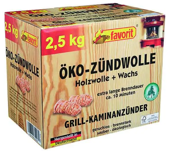 Favorit Öko-Anzündwolle 2,5kg