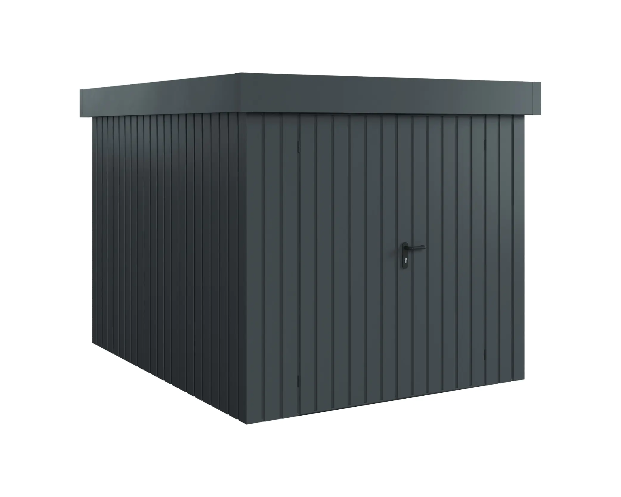 EcoStar Metallgerätehaus Euroline EFD6 anthrazit 214 x 262 cm 2-flg. EcoStar Metallgerätehaus Euroline EFD6 anthrazit 214 x 262 cm 2-flg.