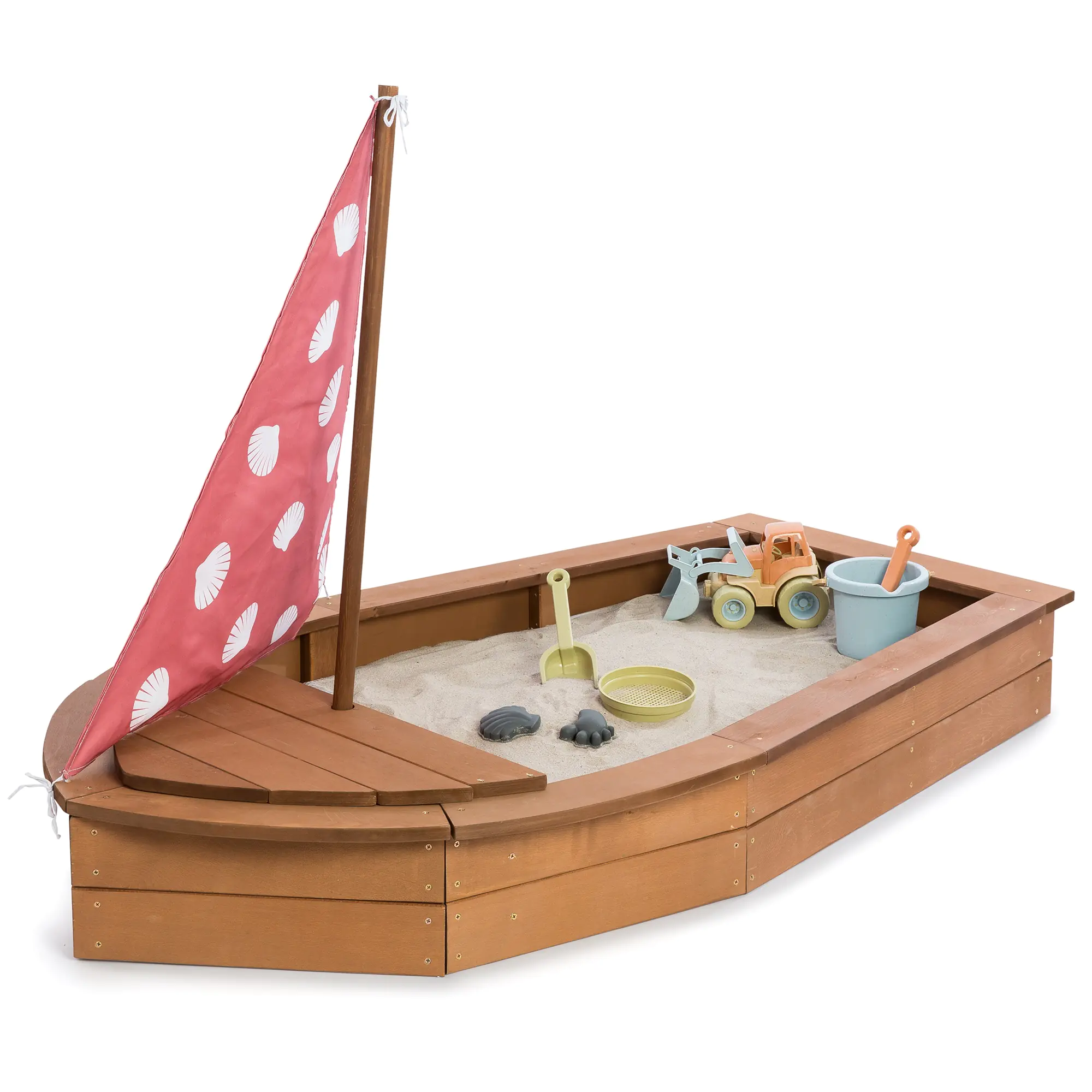 Muddy Buddy Sandkasten Seashell Diver 160 x 90 x 102 cm Muddy Buddy Sandkasten Seashell Diver 160 x 90 x 102 cm