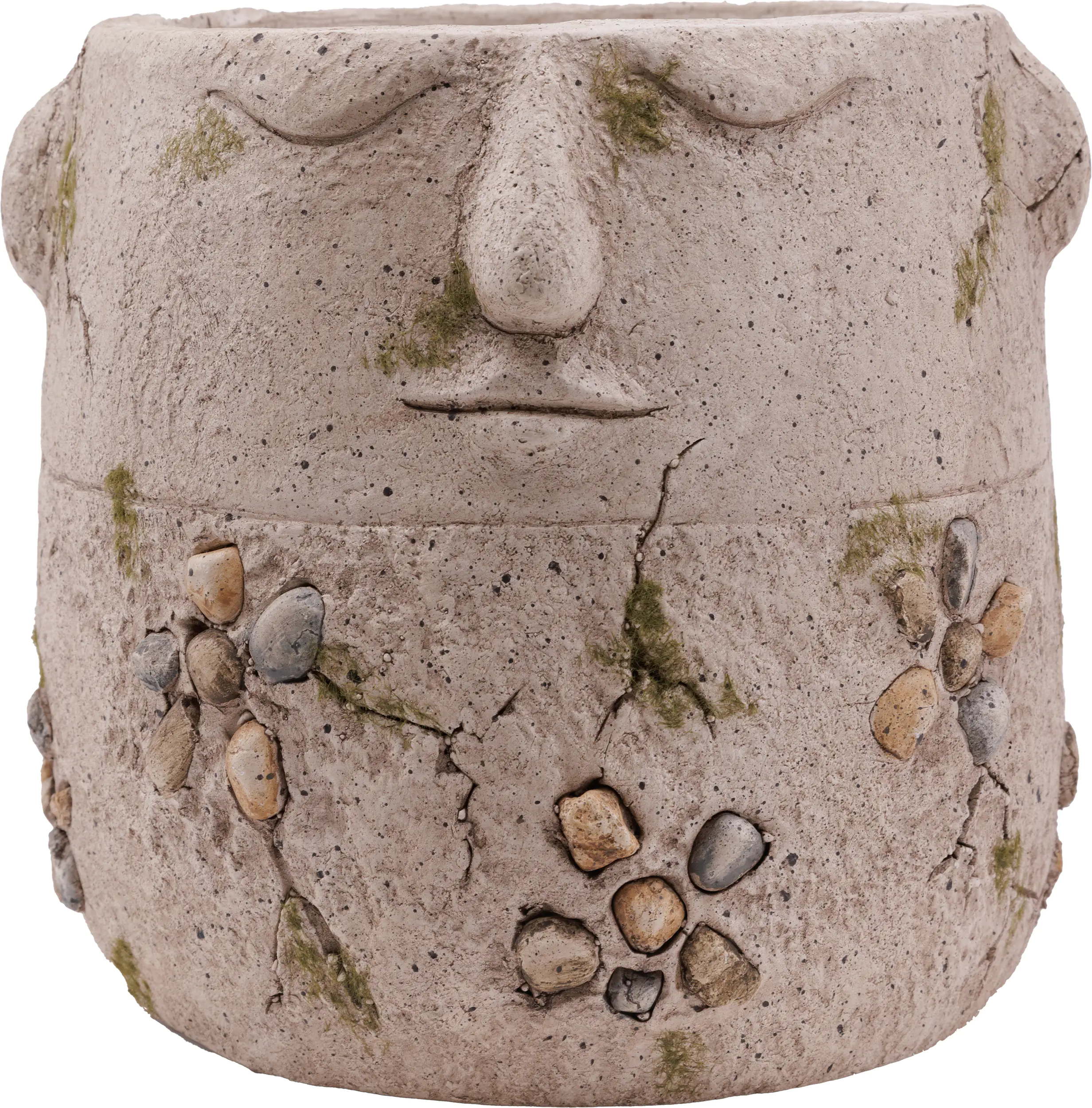 TrendLine Dekofigur Pflanztopf 25,5 x 23,5 cm grau