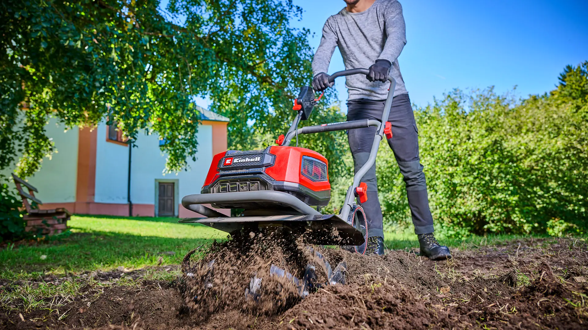 Einhell Akku-Bodenhacke GP-CR 36/45 Li E BL- Solo 45 cm Arbeitsbreite Einhell Akku-Bodenhacke GP-CR 36/45 Li E BL- Solo 45 cm Arbeitsbreite