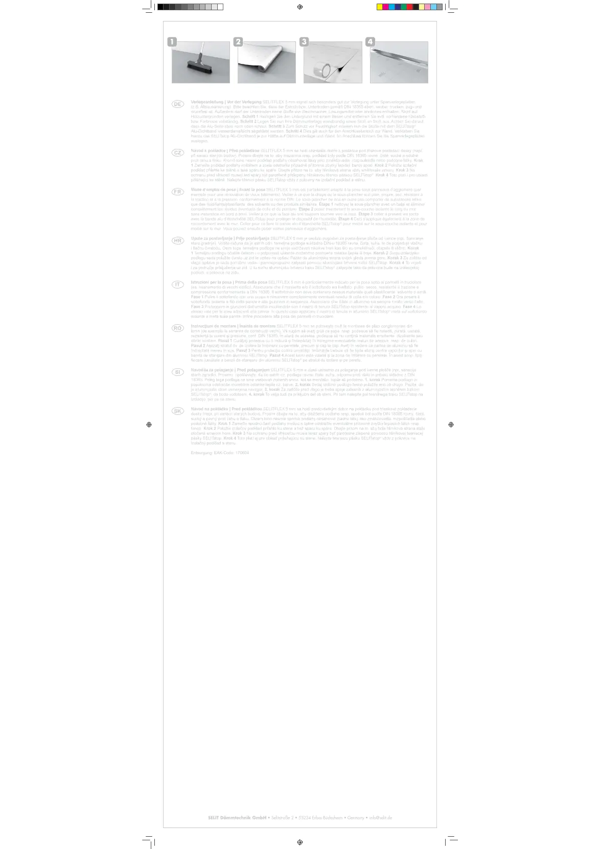 SelitFlex 5 mm Dämmunterlage 10 m Rolle