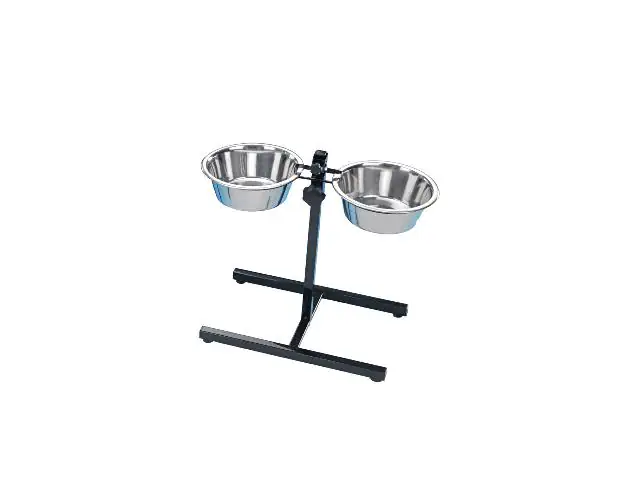 4033766728327 Nobby Napfständer verstellbar DINER BAR S inkl. 2 Näpfen Ø 21 cm