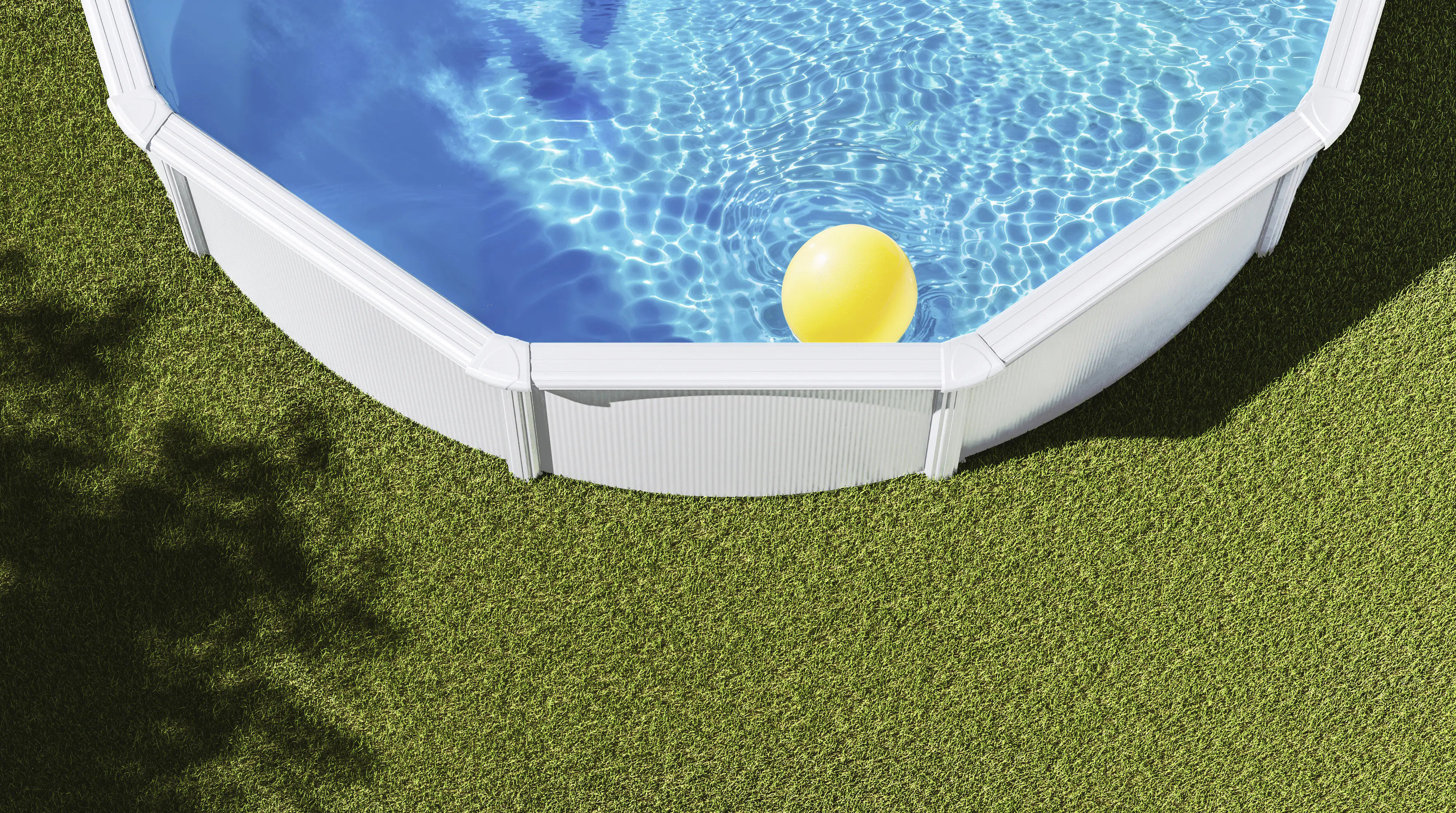 Gre Stahlwandpool Bora Bora Komplettset rund Ø 480 x 122 cm weiß