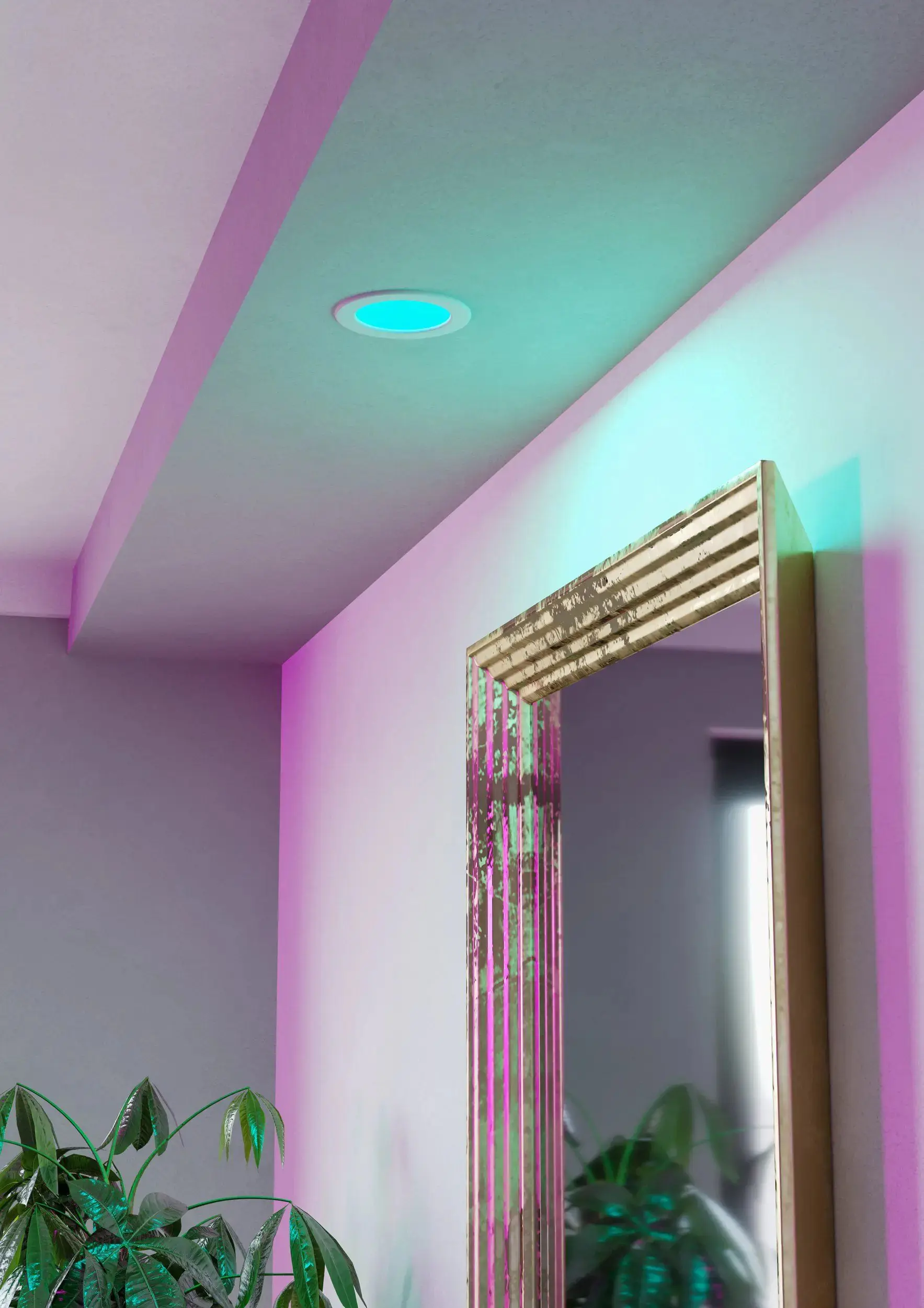 Eglo LED Einbauleuchte Fueva 6-Z weiß Ø 12 cm RGB dimmbar